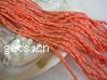 3-4mm Red coral loose beads strand