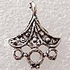 Metal Alloy Chandelier Component, plated, 1/3 loop Approx 2mm 
