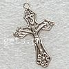 Zinc Alloy Cross Pendants, Crucifix Cross, plated Approx 1mm 