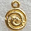 Metal Alloy Jewelry Pendants, Flat Round, plated Approx 1.5mm 