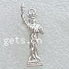 Character Shaped Zinc Alloy Pendants, plated Approx 2mm 