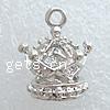 Zinc Alloy Crown Pendants, plated Approx 2mm 