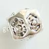 Zinc Alloy European Beads, Oval, plated Approx 4mm 