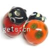 Handmade Lampwork Beads, Ladybug, 14x12x10mm, Hole:Approx 2MM, Sold by PC