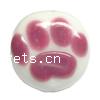 Handmade Lampwork Beads, Flat round, 15x9mm, Hole:Approx 2MM, Sold by PC