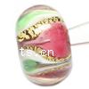 Gold Foil Lampwork Beads, Rondelle, 11x16mm, Hole:Approx 2MM, Sold by PC