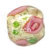 Gold Foil Lampwork Beads, Round, 10mm, Hole:Approx 2MM, Sold by PC