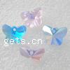 Имитация Сваровски хрустальные подвески, Кристаллы, бабочка, граненый, смешанных цветов отверстие:Приблизительно 1mm, продается PC