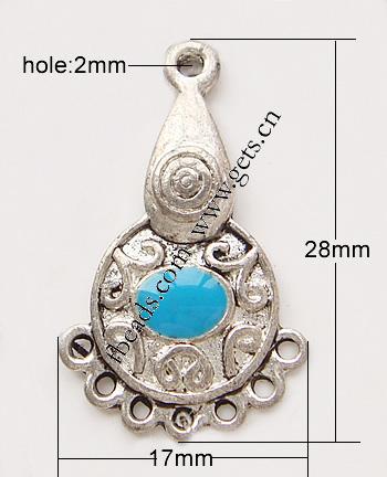 Zinc Alloy Enamel Pendants, Flower, plated, more colors for choice, 17x28x3mm, Hole:Approx 2mm, Sold By PC