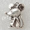 Zinc Alloy Animal Pendants, Mickey Mouse, plated Approx 1.5mm 