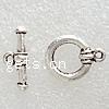 Zinc Alloy Toggle Clasp, Round, single-strand nickel, lead & cadmium free Approx 1.5mm 