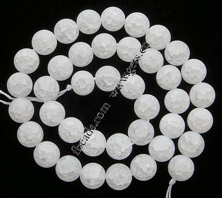 Round Crystal Beads, more sizes for choice & frosted, Length:15 Inch, Sold By Strand