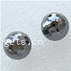 Half drilled Magnetic Hematite Beads, Round, half-drilled, black, 12mm Approx 1mm 