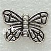 Zinc Alloy Animal Beads, Butterfly, plated cadmium free Approx 1mm 