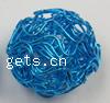 Iron Wire Beads, Round, colorful plated 20mm 