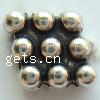 Zinc Alloy Flat Beads, Rhombus, plated Approx 2mm, Approx 