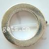 Zinc Alloy Frame Beads, Round, plated cadmium free Approx 12mm, Approx 
