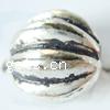Zinc Alloy Corrugated Beads, Round, plated lead & cadmium free, 10mm, Approx 