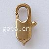 Brass Lobster Claw Clasp, plated Approx 1.5mm 