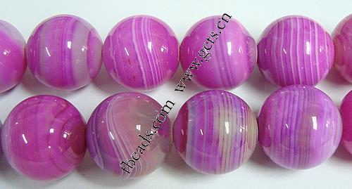 Natural Lace Agate Beads, Round, more sizes for choice, rose pink, Grade AAA, Hole:Approx 1-1.5mm, Length:Approx 15.5 Inch, Sold By Strand