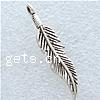 Zinc Alloy Feather Pendants, plated Approx 2mm 