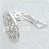Zinc Alloy Clip Earring Component, Flat Round, plated Approx 1.5mm 
