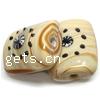 Handmade Lampwork Beads, Rectangle, 19x16x9mm, Hole:Approx 2MM, Sold by Lot