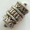 Zinc Alloy European Beads, Tube, plated, without troll Approx 3mm, Approx 