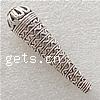 Zinc Alloy Cone Beads, Round Tube, plated Approx 2.5-4mm 