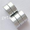 Magnetic Hematite Clasp Jewelry, Flat Round, platinum color plated 