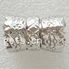 Zinc Alloy Magnetic Clasp, Tube, plated, plating thickness more than 3μm & with Mideast rhinestone & single-strand 