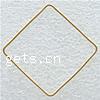 Brass Linking Ring, Rhombus, plated Approx 19mm 