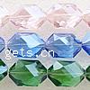 Imitation CRYSTALLIZED™ Oval Beads, Crystal, Hexagon, faceted Approx 1mm Inch 