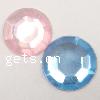 Fashion Acrylic Jewelry Cabochon, Flat Round, flat back & faceted 5mm, Approx [