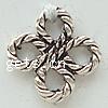 Zinc Alloy Linking Ring, Flower, plated, textured Approx 2mm 