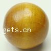 Dyed Wood Beads, Round, painted & large hole Approx 4.0-4.5mm [