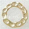 Zinc Alloy Linking Ring, Donut, plated, hammered 