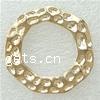 Zinc Alloy Linking Ring, Donut, plated, hammered 