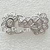 Zinc Alloy Magnetic Clasp, plated, with rhinestone Approx 1.5mm 