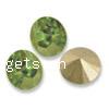 CRYSTALLIZED™ #1088 Xilion Chatons, CRYSTALLIZED™, faceted, Peridot, SS39: 8.16~8.41mm 