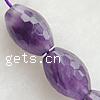 Natural Amethyst Beads, Oval, February Birthstone & faceted Approx 1mm Inch 