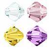 Imitation CRYSTALLIZED™ 5301 Bicone Beads, Crystal, faceted Grade AAA, 8mm 