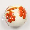 European Porcelain Beads , Round, without troll & decal, 15mm Approx 6mm 