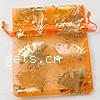 Organza Jewelry Pouches Bags, with butterfly pattern 