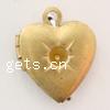 Brass Locket Pendants, Heart, plated Approx 1.5mm [