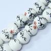 European Porcelain Beads , Round, without troll, 12mm Approx 6mm 