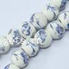 European Porcelain Beads , Round, without troll & decal, 12mm Approx 6mm 