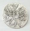 Zinc Alloy Flat Round Pendants, plated Approx 5mm 