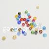 Mixed Glass Seed Beads, Round, plated, mixed colors 