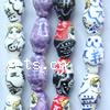 Perles porcelaine animaux, animal, dessiné à la main, plus de couleurs à choisir pouce Vendu par brin